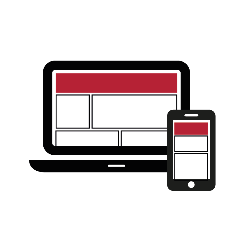 Icon von Wideboard und Dynamic Head für Desktop und Mobile