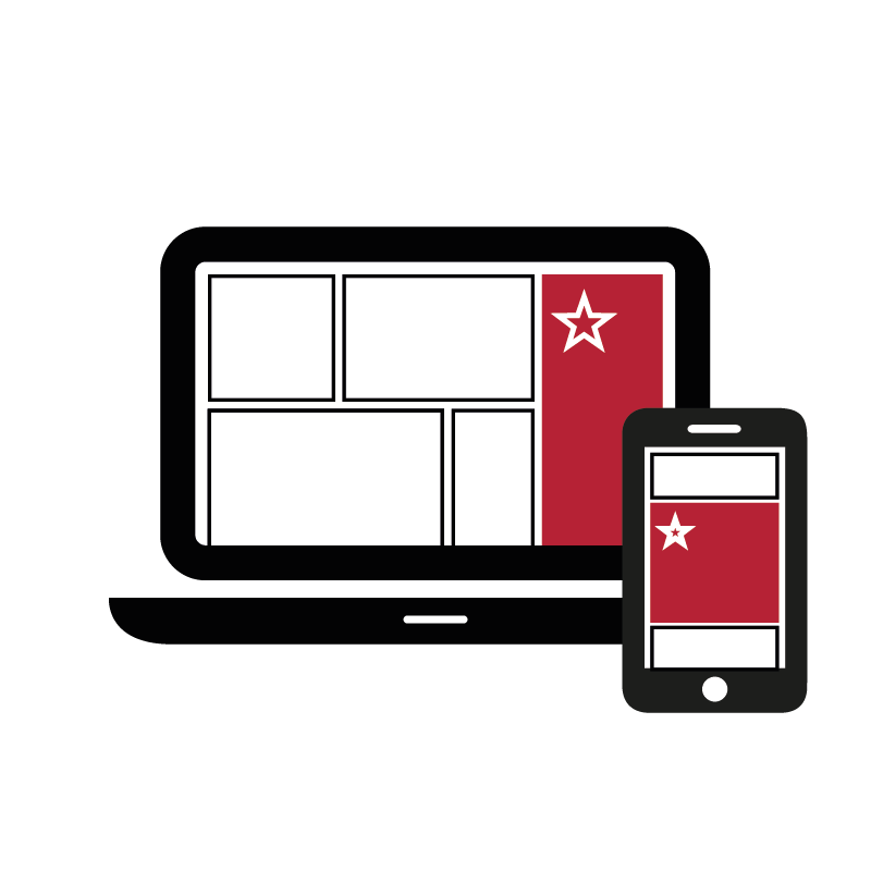 Icon von Rich Media Ad für Desktop und Mobile