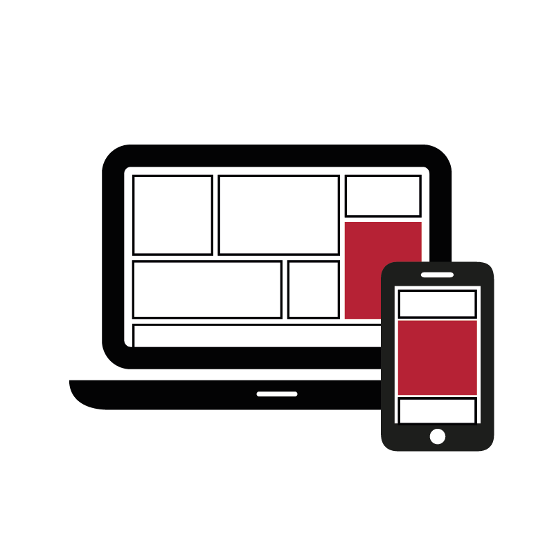 Icon vom Rectangle Ad für Desktop und Mobile