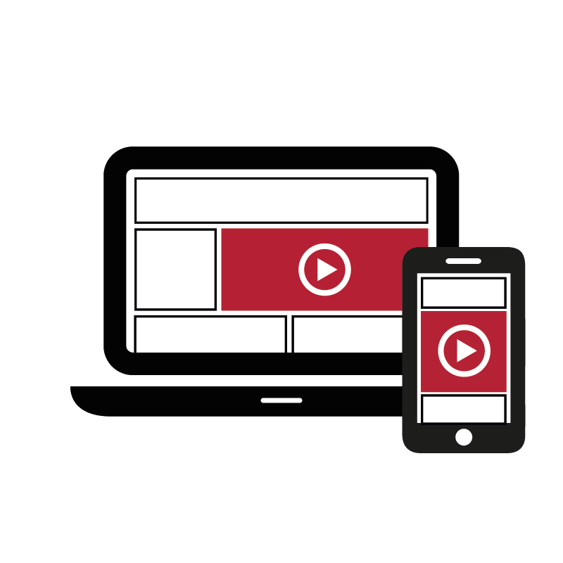 Icon von Video Native Ad für Desktop und Mobile