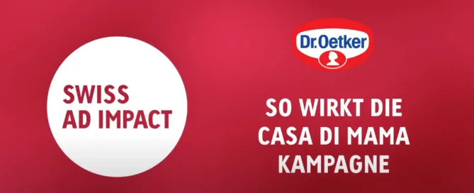Swiss Ad Impact Visual mit Dr. Oetker Logo